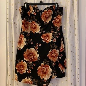 Strapless Skirted Romper